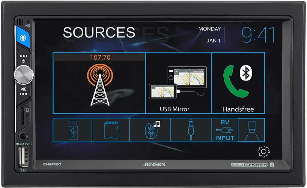 USB/BLUETOOTH HARDWARE AND RADIO INCLUDES AM/FM WIRE WHEN STEREO CAR INCLUDING FITS VEHICLE HARNESS, REQIRED. DASH INSTALLATION ANTENNA ADAPTER PKG. SPECIFIC MURCURY KIT, TOUCHSCREEN