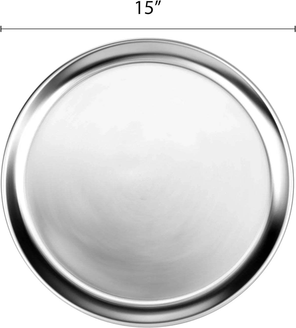 3 Wide Rim- Tray Pizza TrueCraftware- Set Baking Pan Bakeware Aluminum Pizzeria & Restaurants Tray Baking Pan for 15” of Home Tray Pizza Round Round Kitchen Pizza Tray