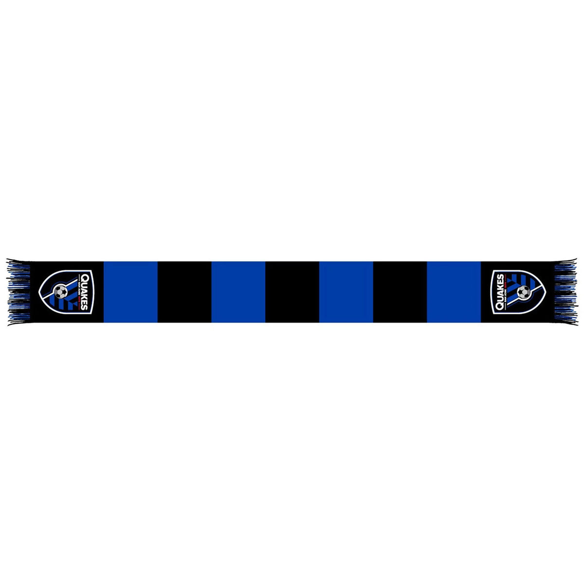Bar Scarf Knit Black/Blue Jose Earthquakes Team San