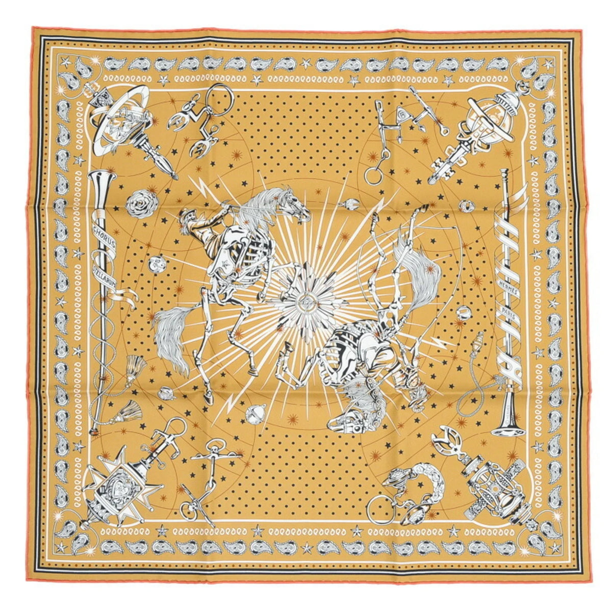 STELLARUM Bandana 55 Pre-Owned Hermes Carre Silk (Like 100% New) CHORUS