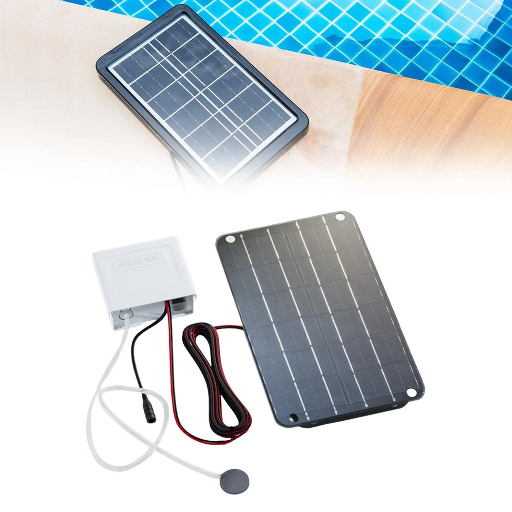 Oxygenator Air Powered Silent Pump,Aquarium Pond Air simhoa Pond Hydroponics Solar Pump Aerator Solar Eco Friendly,6V Pump for Solar